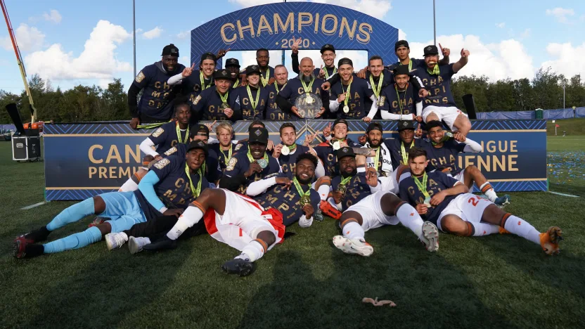 CPL Final – Forge FC vs HFX Wanderers FC – Charlottetown-PEI – Sept 19, 2020 – Championship Team Photo. (CPL-Chant Photography)