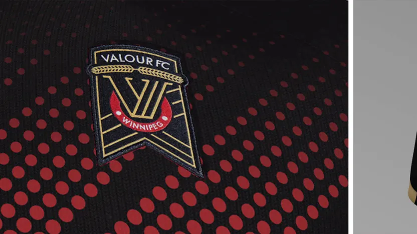Valour away details