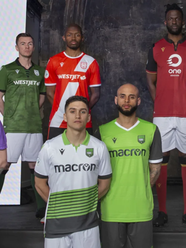 LA PREMIÈRE LIGUE CANADIENNE DE SOCCER DÉVOILE LES UNIFORMES 2019 DES CLUBS FONDATEURS CONÇUS PAR MACRON
