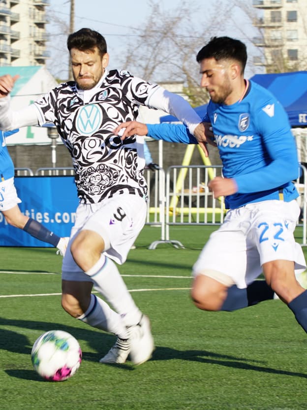 HIGHLIGHTS: FC Edmonton holds red-hot Pacific FC to scoreless draw in scrappy affair at Clarke Stadium
