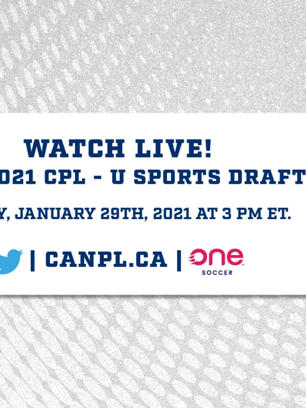 WATCH ON JAN. 29: The 2021 CPL-U SPORTS Draft on OneSoccer and @CPLsoccer
