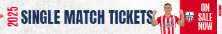 Single Match Tickets On Sale Now