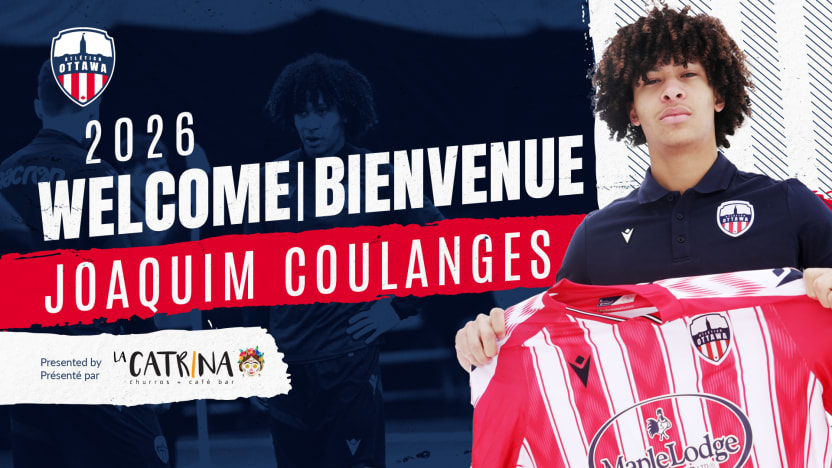 L’Atlético Ottawa signe Joaquim Coulanges, 18 ans, produit de l’Académie du CF Montréal ✍️🇨🇦