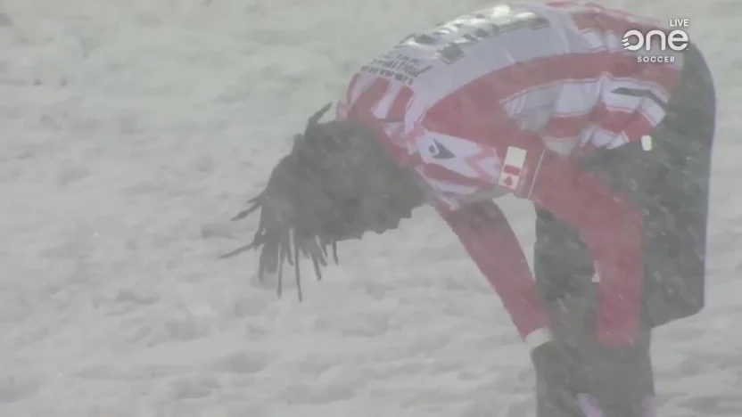 Cavalry's Fraser Aird scores penalty in 2025 CPL Final