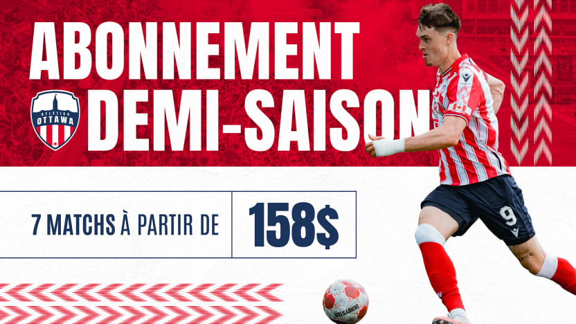 Abonnement demi-saison – En vente maintenant.