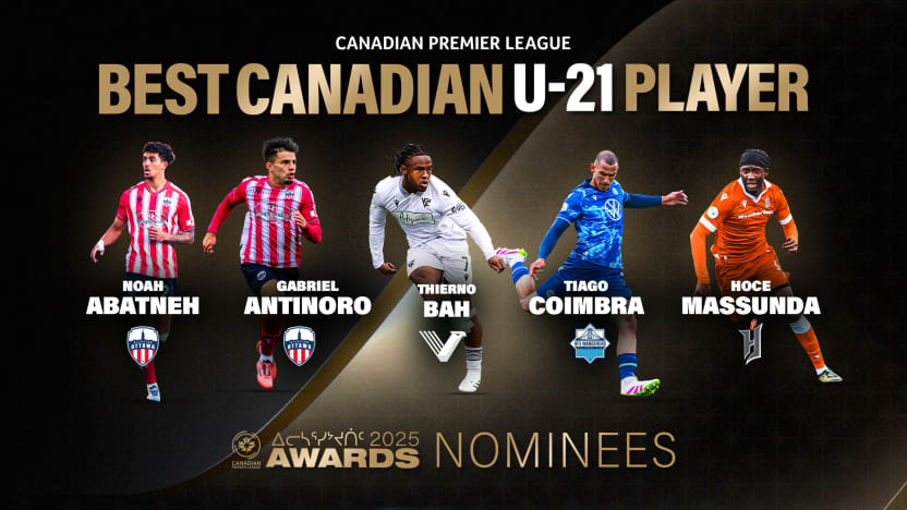 5 joueurs en nomination pour le prix du Meilleur joueur canadien U21 ans de la PLC