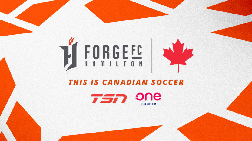 FORGE FC HOME OPENER TO BE BROADCASTED ON TSN AND ONESOCCER