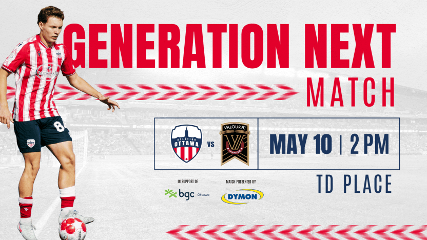 Generation Next Match is May 10 at TD Place