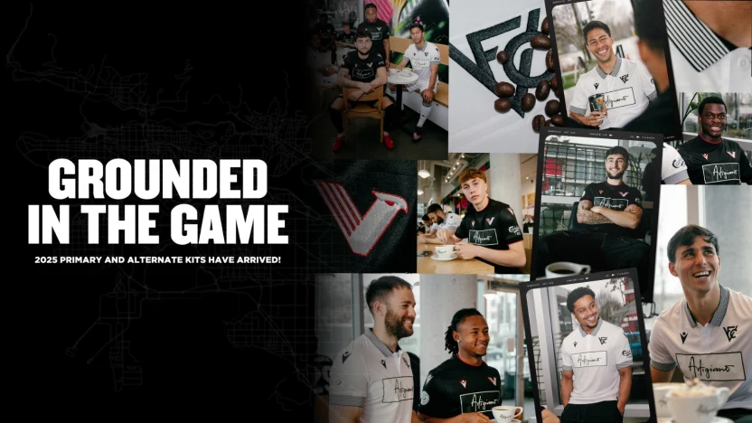 Vancouver FC launch 2025 Kits with new front-of-kit sponsor Caffè Artigiano