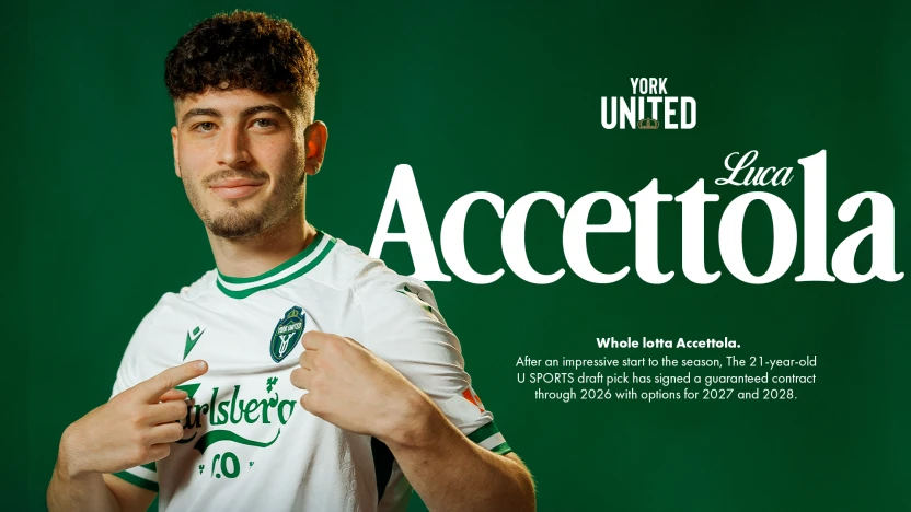 York United FC signs Luca Accettola to professional contract