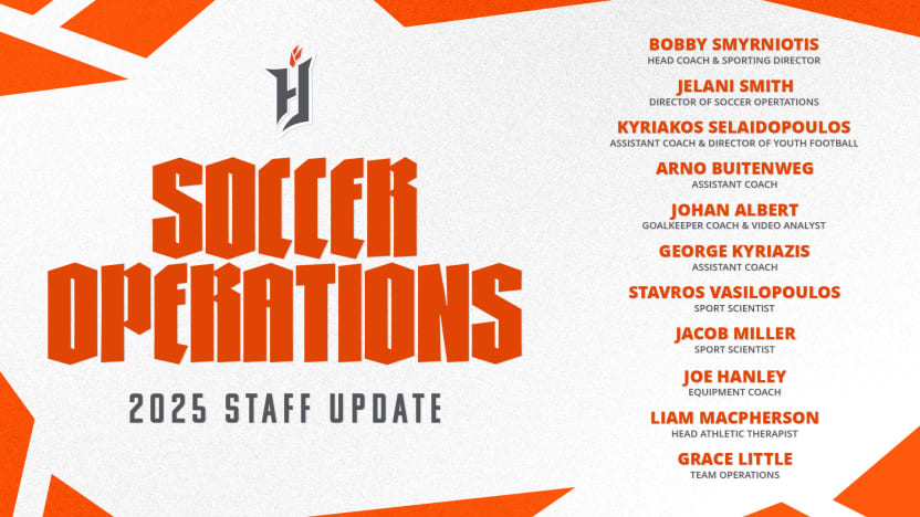 FORGE FC ANNOUNCE 2025 COACHING STAFF