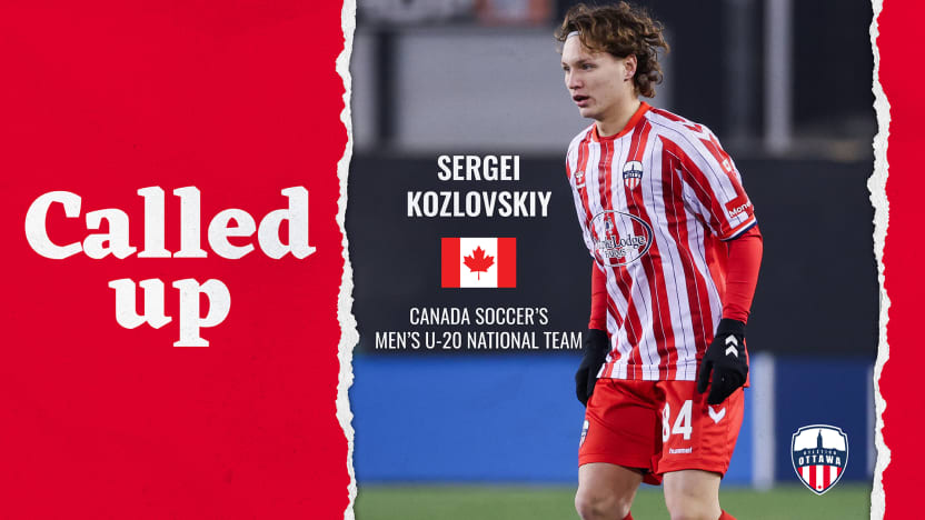 Atlético Ottawa defender Sergei Kozlovskiy called up to Canada Soccer’s Men’s U-20 National Team