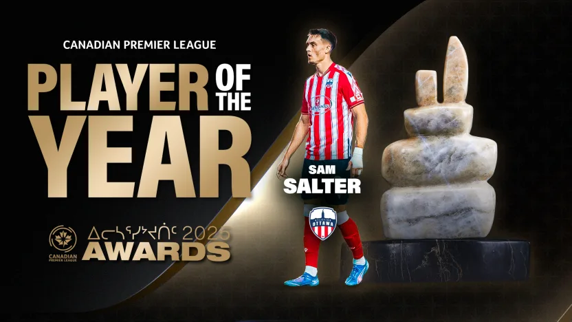 Atlético Ottawa’s Sam Salter named 2025 CPL Player of the Year