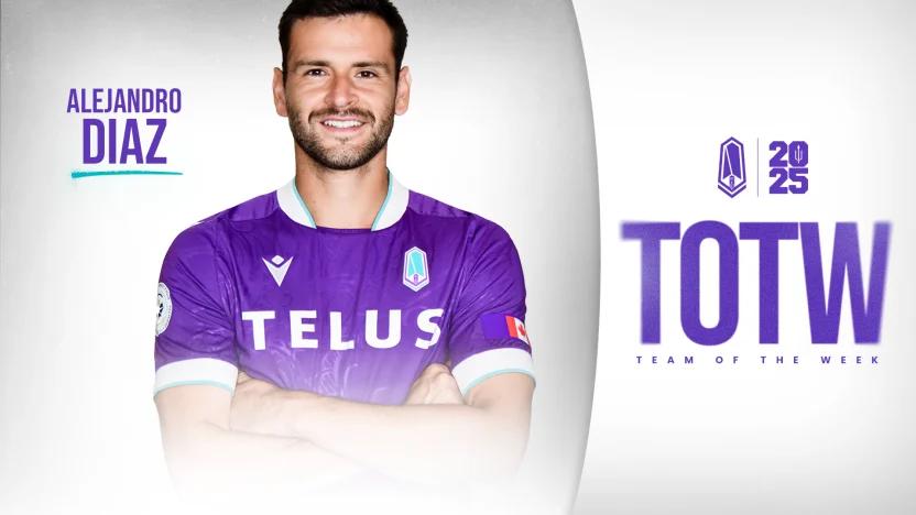 Alejandro Díaz earns CPL Team of the Week Honours in Week 26