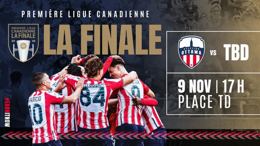 Atlético Ottawa accueillera la finale de la Première ligue canadienne 2025 à la Place TD