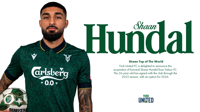 York United FC Acquires Forward Shaan Hundal