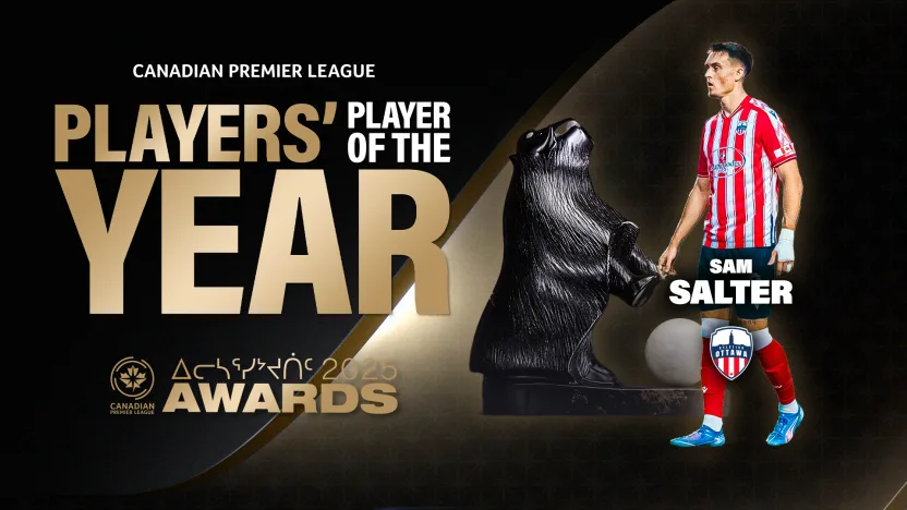 Atlético Ottawa’s Sam Salter named 2025 Players’ Player of the Year