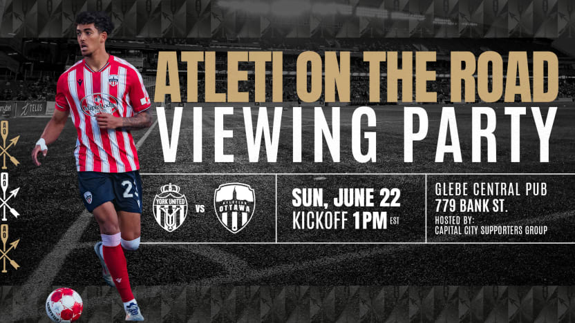 Away Match Viewing Party THIS Sunday at 1pm