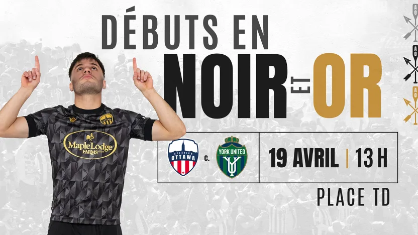 Le kit noir et or débute ce samedi !