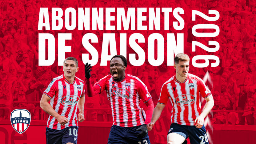 Les abonnements pour la saison de 2026 sont en vente maintenant!