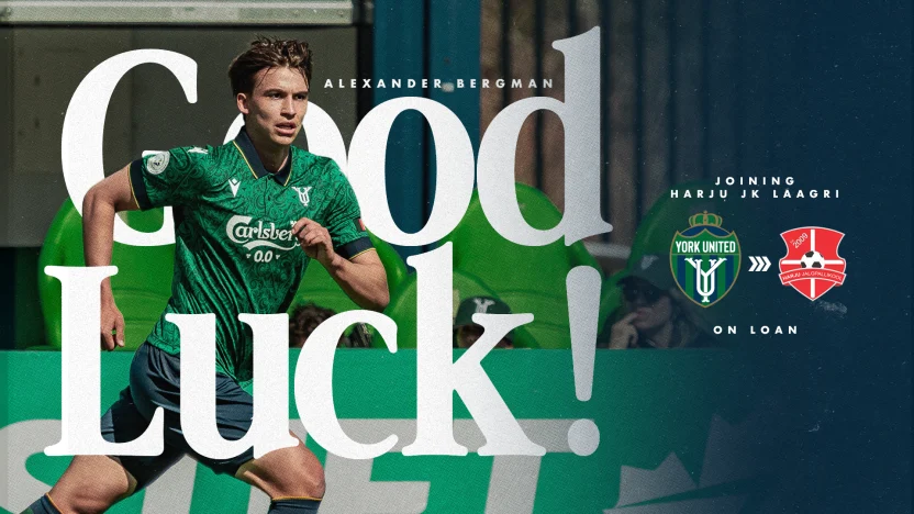 York United FC loans Alexander Bergman to Estonia’s Harju Jalgpallikool Laagri
