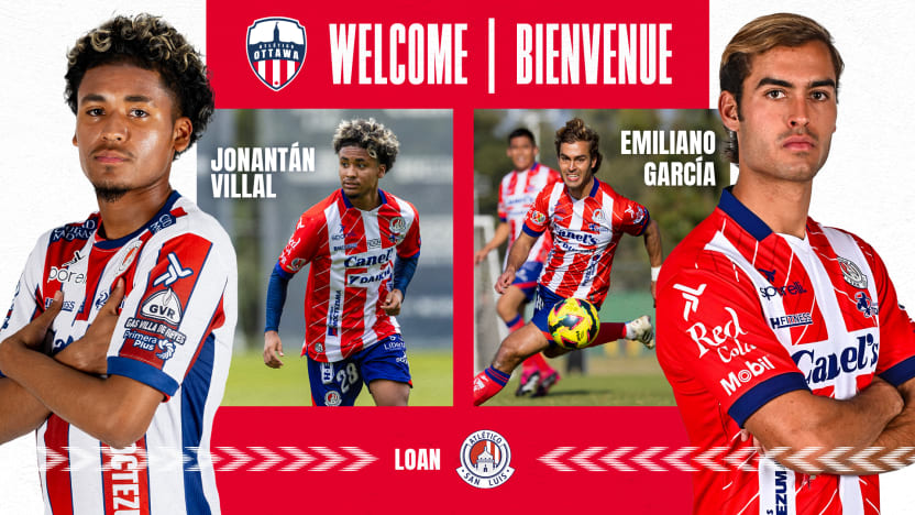 Atlético Ottawa add Mexican duo Villal, García from Atlético San Luis on loan