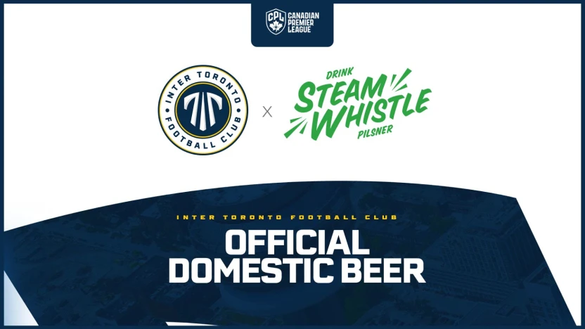 INTER TORONTO FOOTBALL CLUB ANNOUNCES STEAM WHISTLE AS OFFICIAL DOMESTIC BEER PARTNER