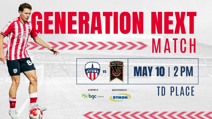 Generation Next Match is May 10 at TD Place