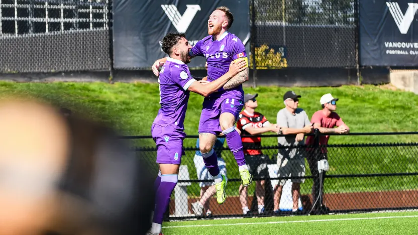Josh Heard tips home cross vs. Vancouver FC