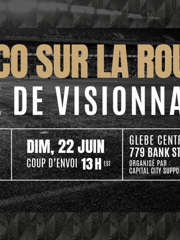 Visionnage du match à l'extérieur CE dimanche à 13 heures