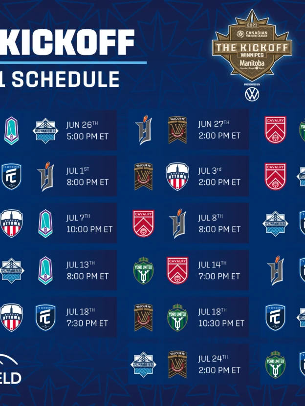 Media Release: CPL releases The Kickoff 2021 schedule presented by WestJet