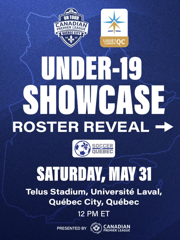 CPL reveals roster for U-19 showcase match in Québec City