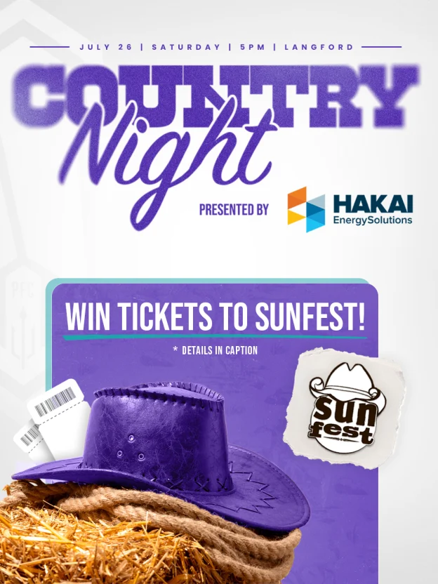 Pacific FC to Give Away Sunfest Weekend Passes at Upcoming Country Night Match