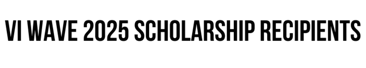 Scholarship Recipients wave
