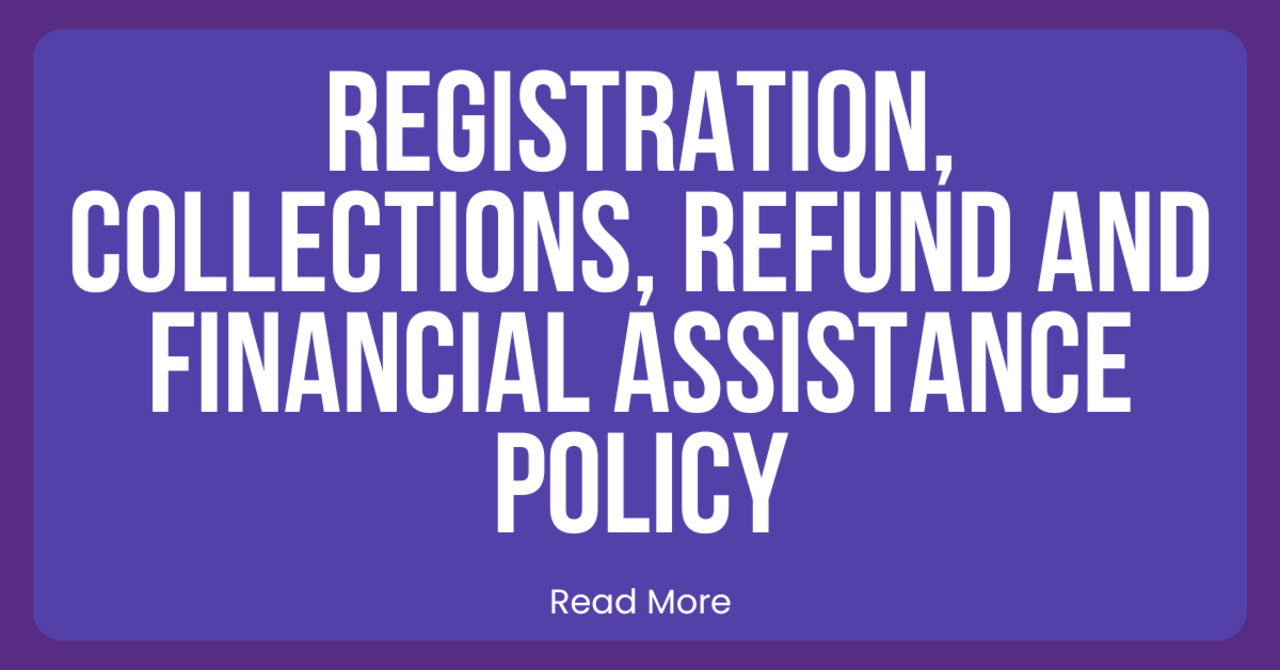 Registration, collections, refund, financial assistance