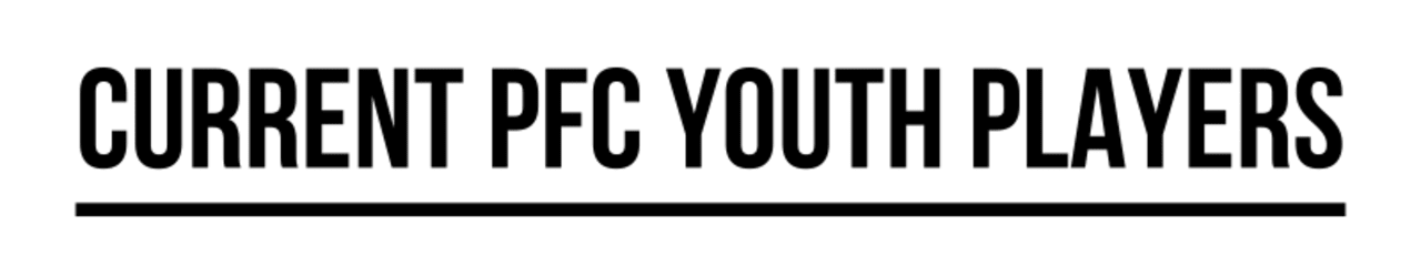 current pfc youth players