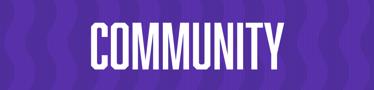 community banner