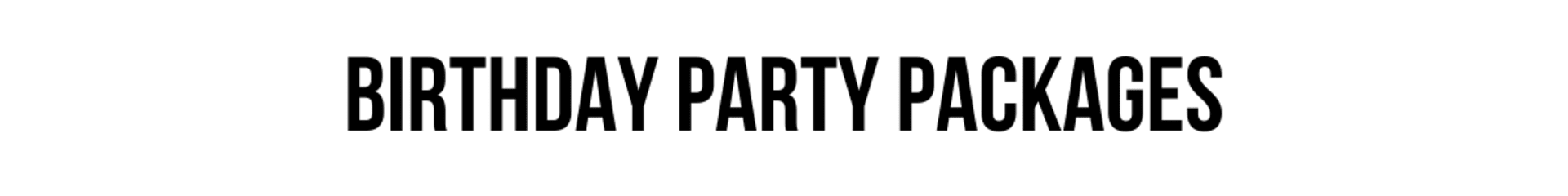 birthday party packages