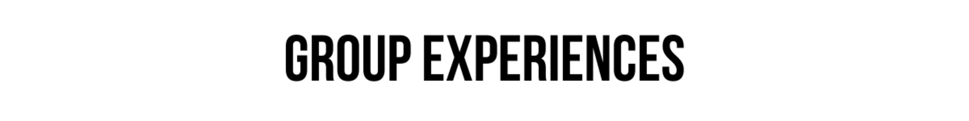group experiences header