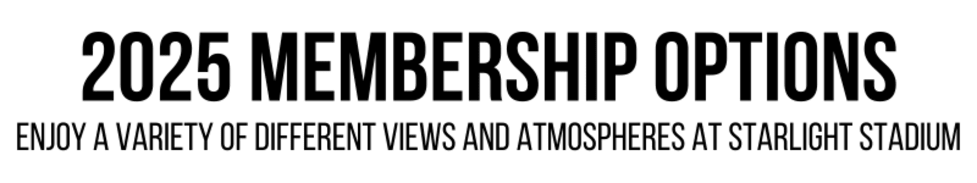 membership options