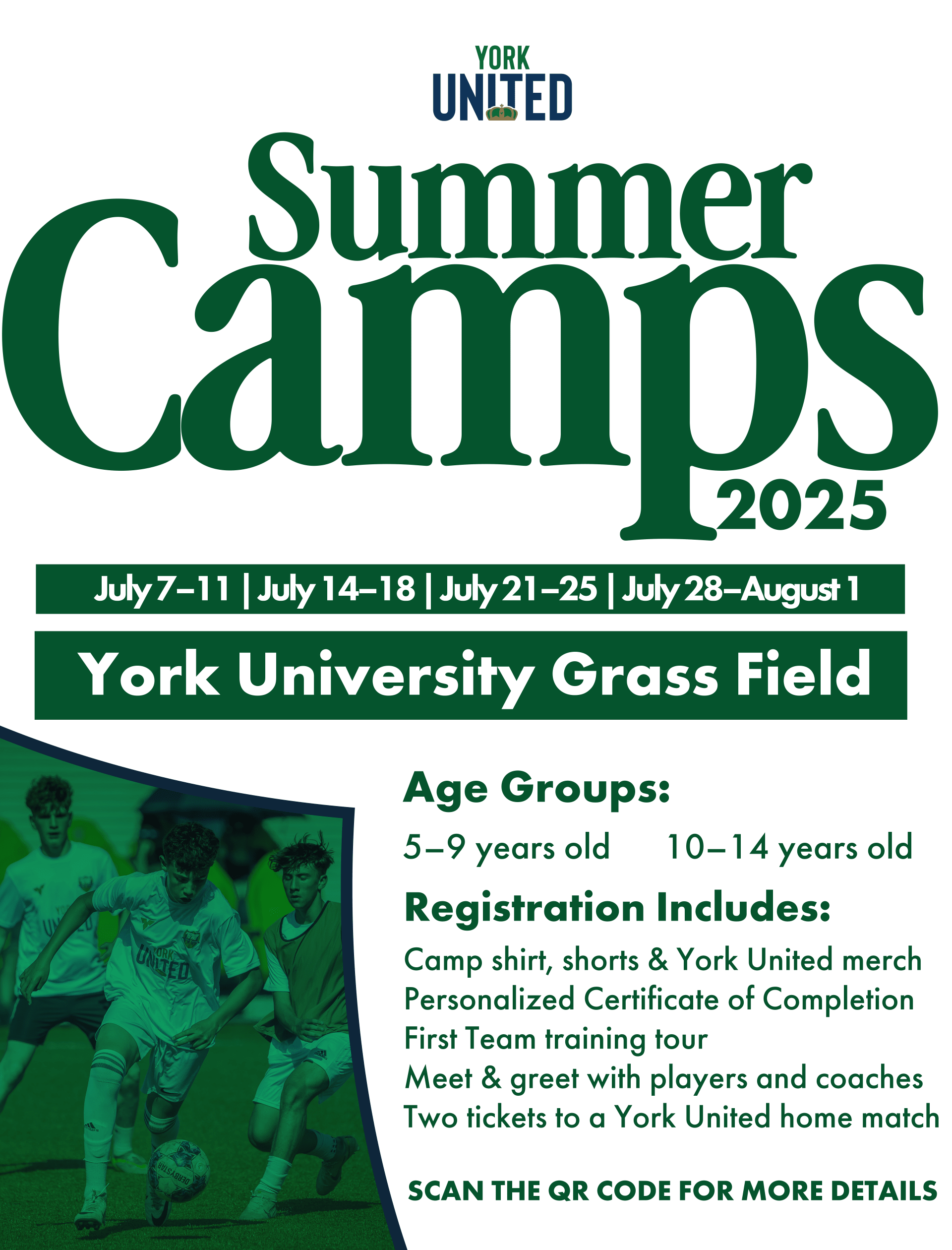 Sumemr Camps 2025 York United