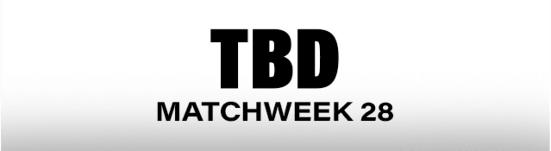 Matchweek 28
