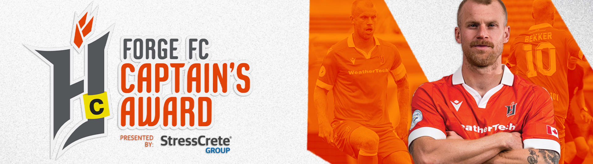 Forge FC Captain's Award Presented by StressCrete Group