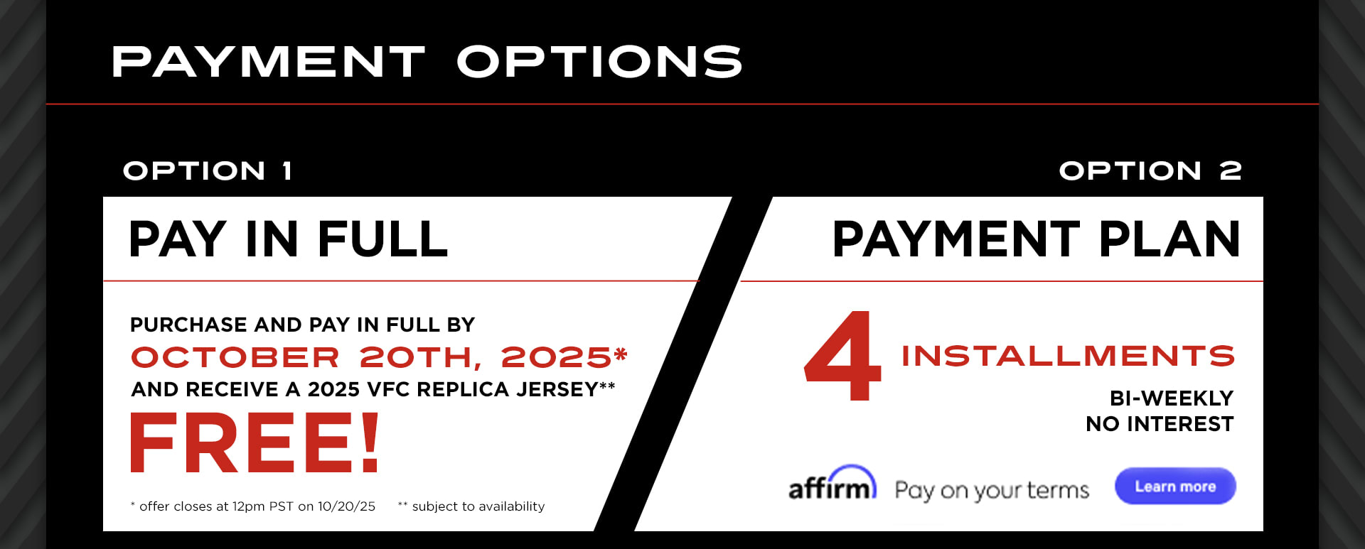 Payment Options