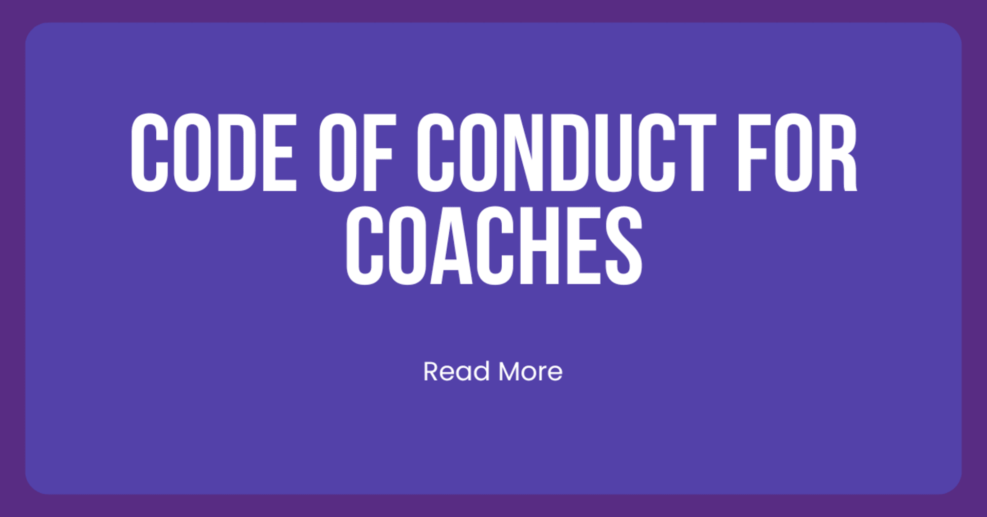 code of conduct for coaches