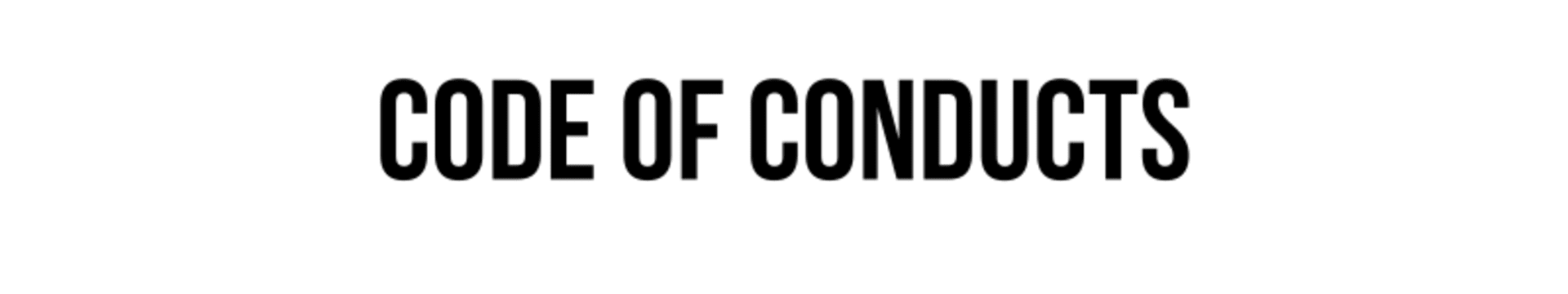 code of conducts