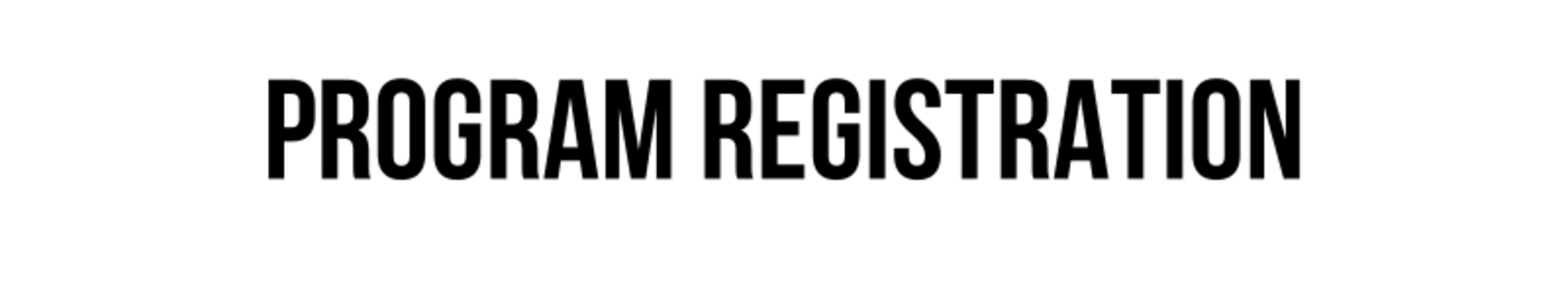 program registration