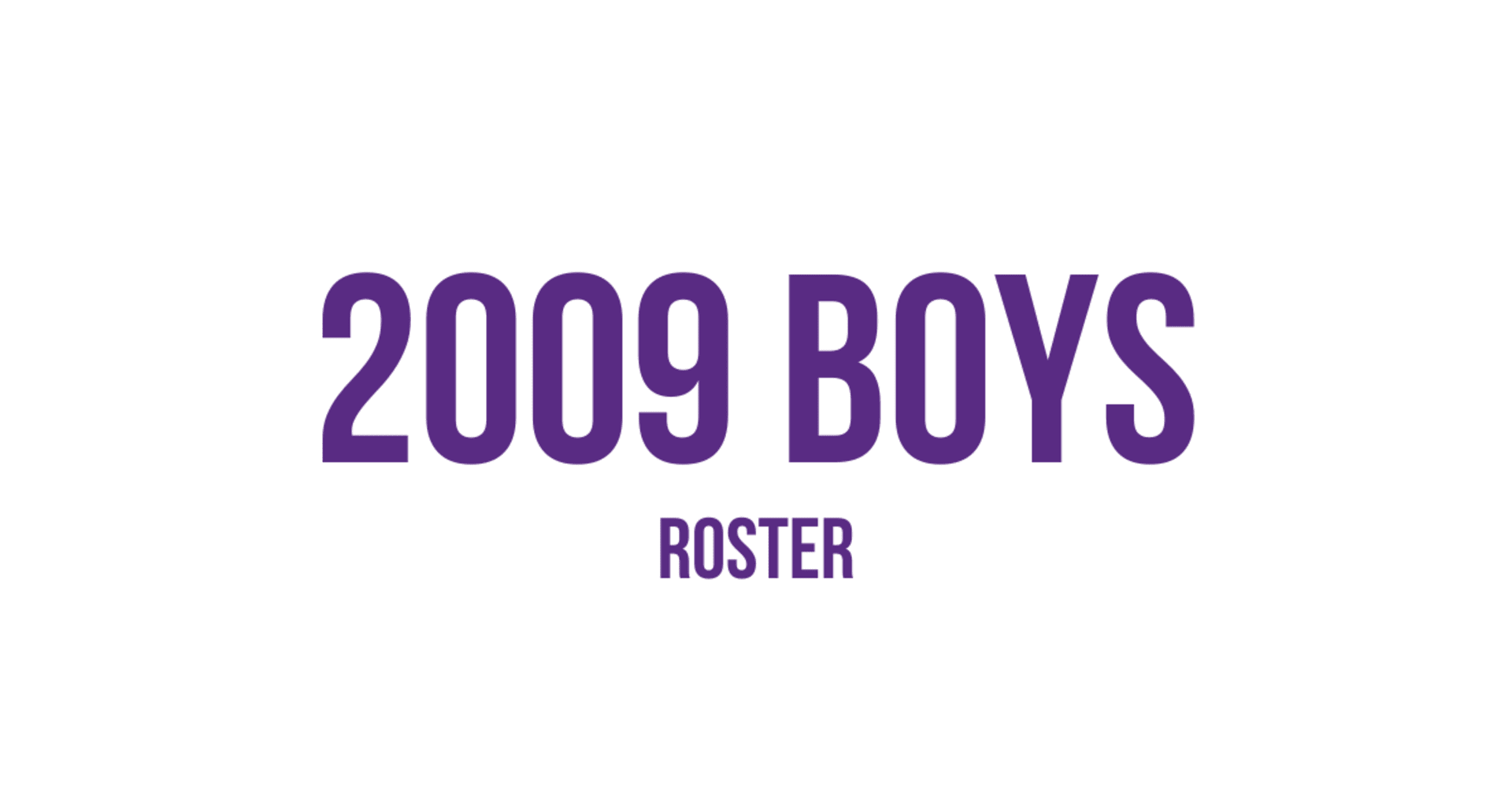 2009 boys