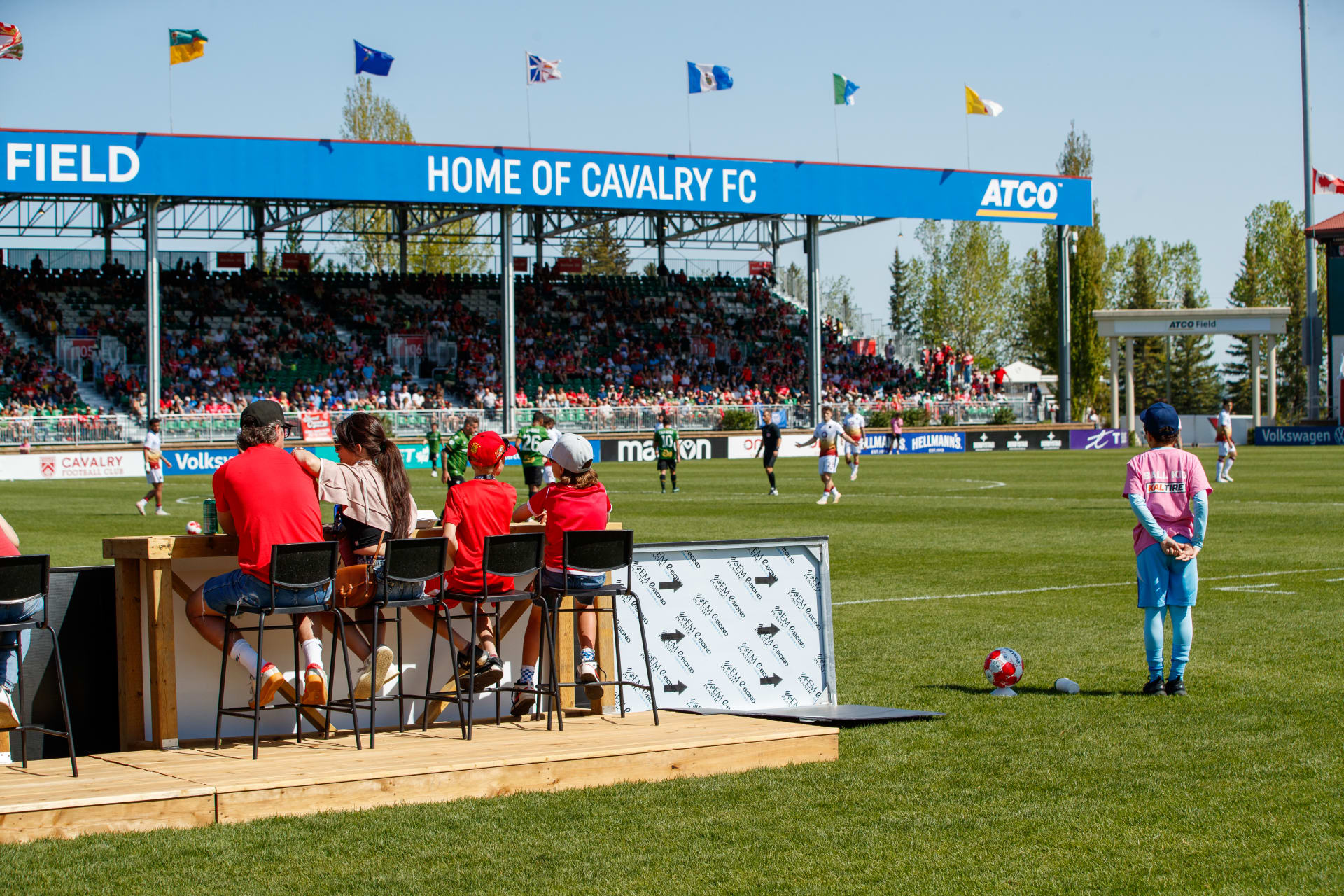 Cavalry FC Pitch Side Tables