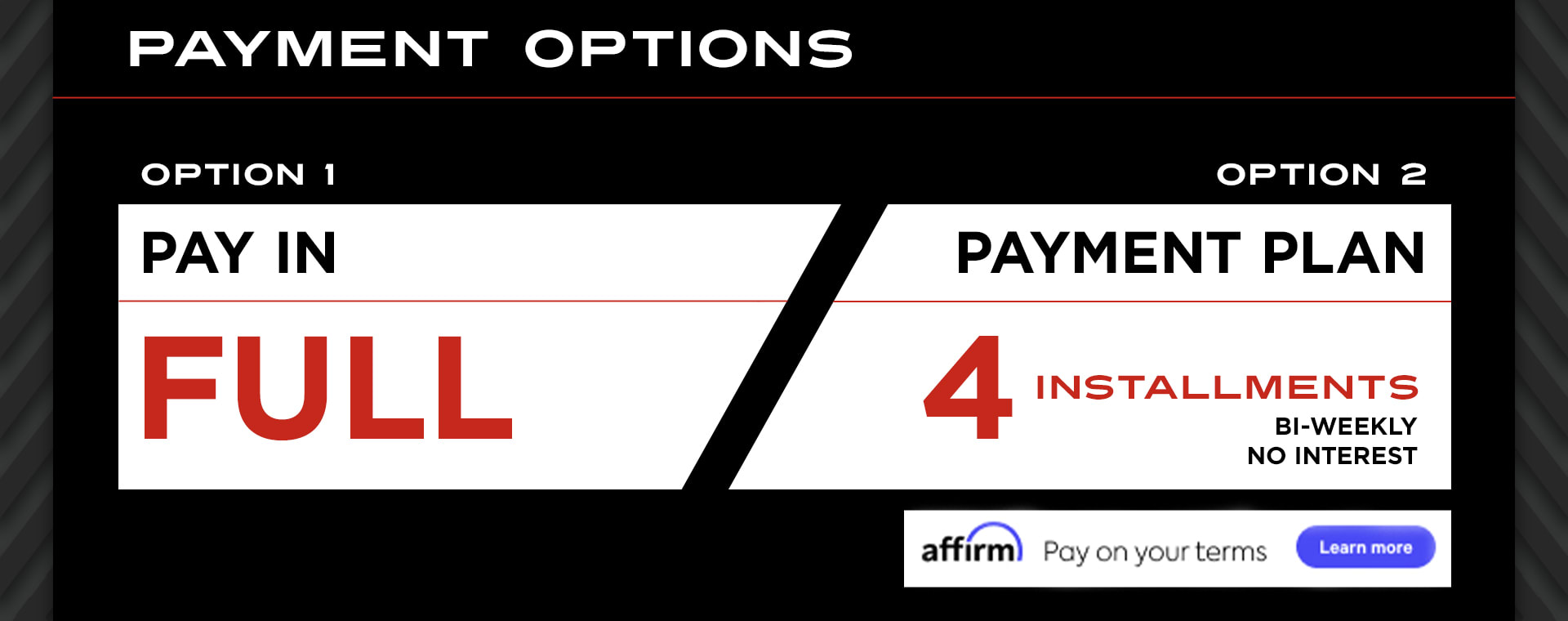 Payment Options